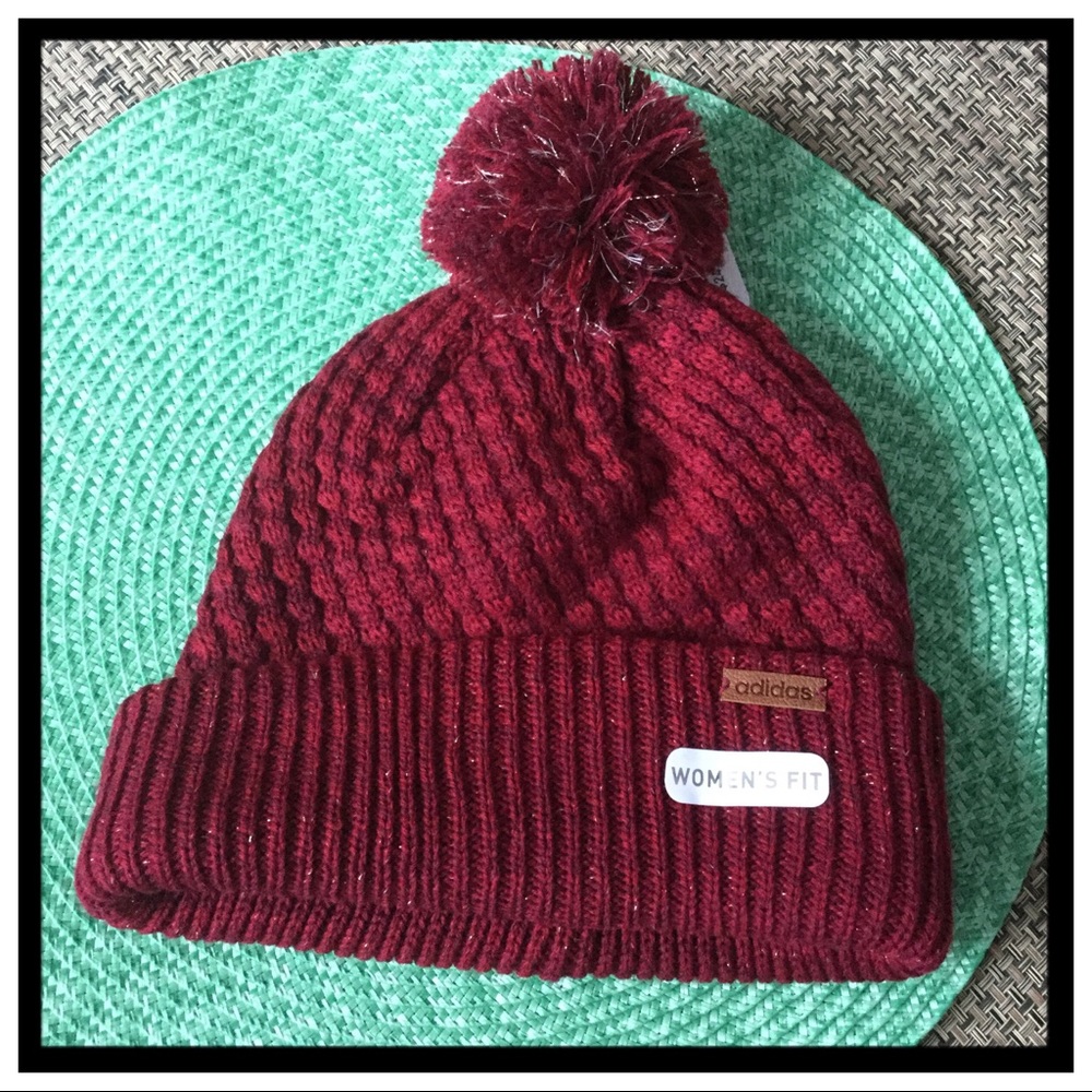 NWT Adidas Twilight II Lurex Pom Beanie
